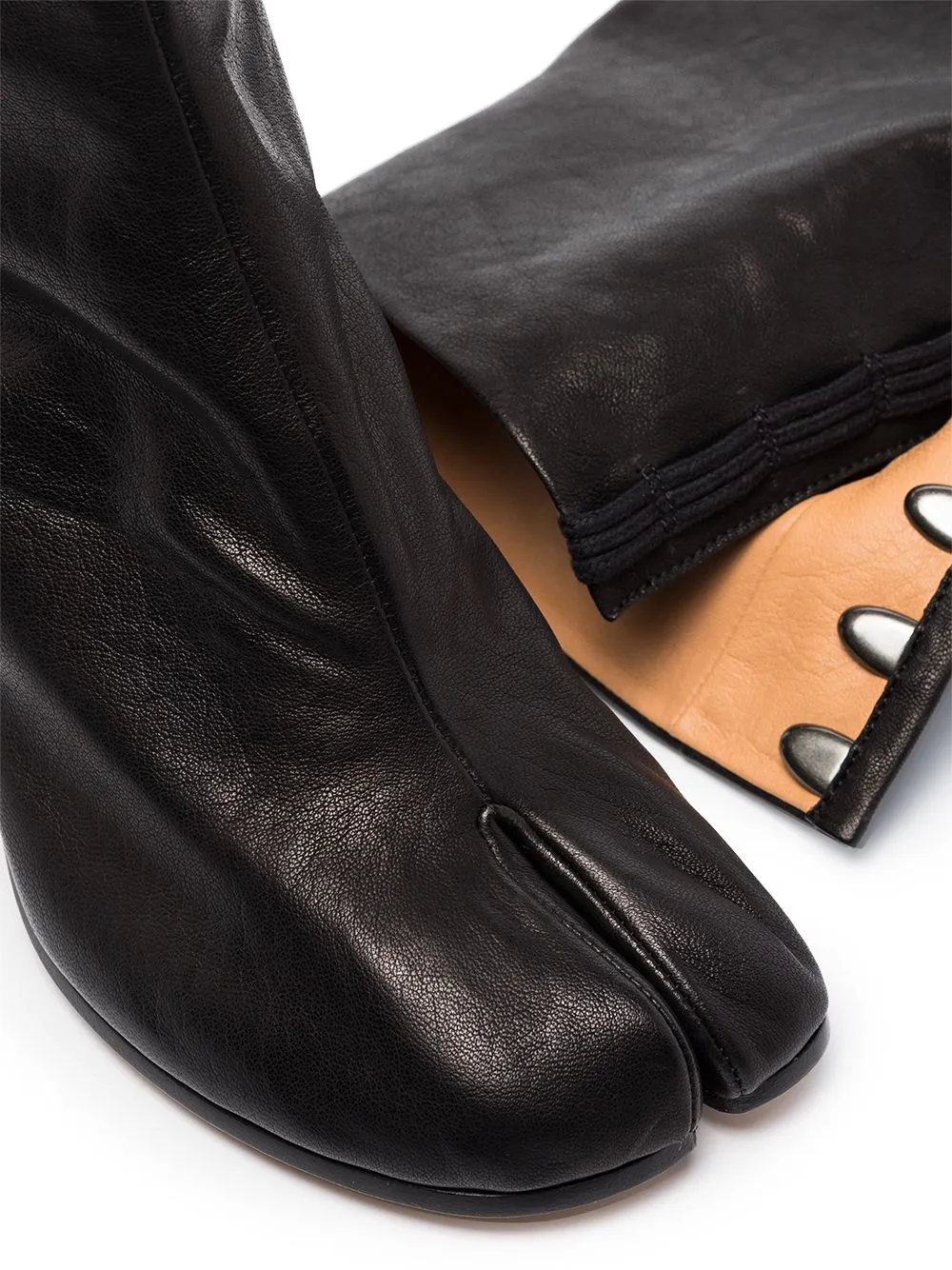 TABI LEATHER ANKLE BOOTS