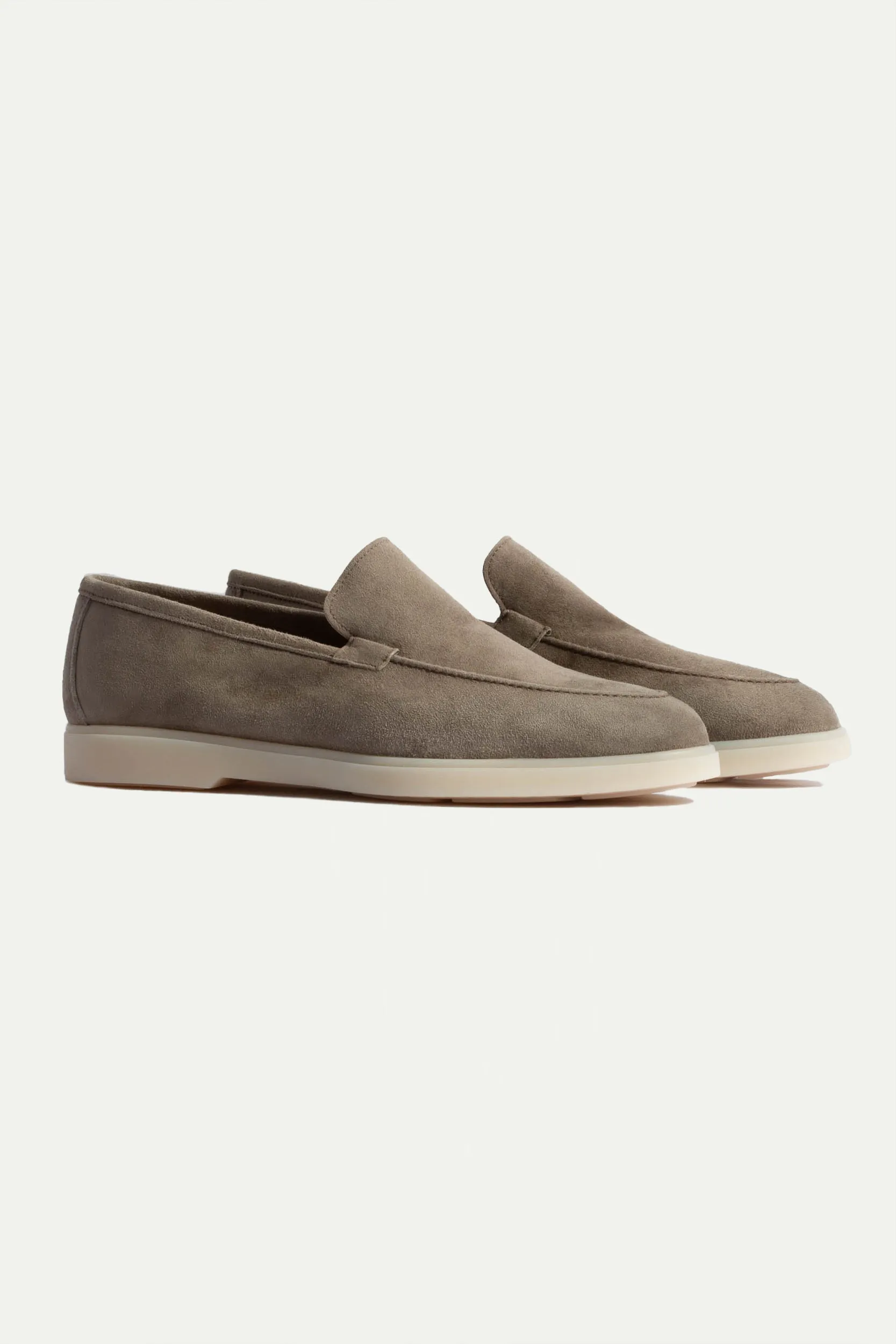 Taupe loafers - Made In Italy