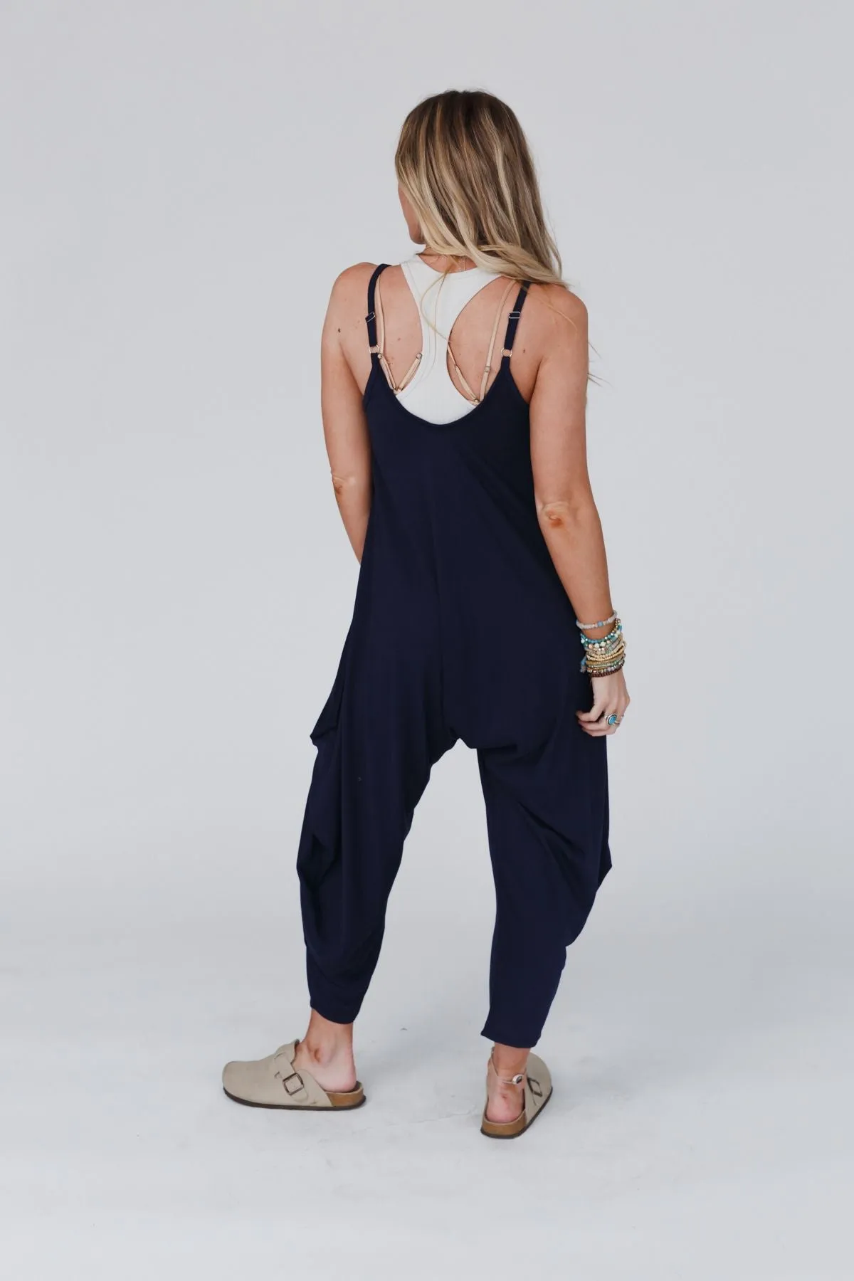 The Perfect Harem Jumpsuit - Navy