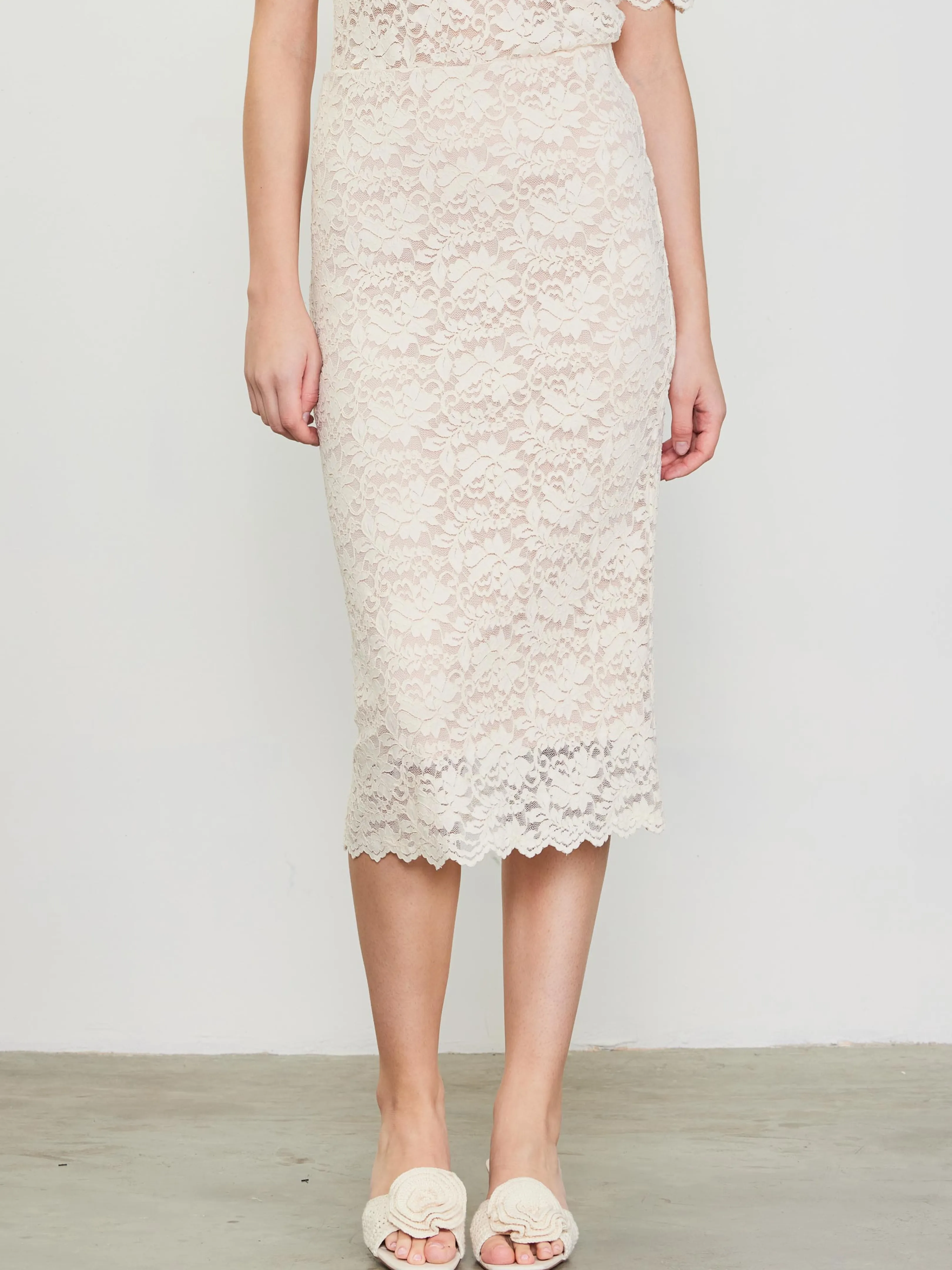 True Love and Lace Midi Skirt