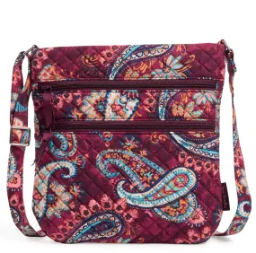 Vera Bradley Triple Zip Hipster Crossbody Handbag