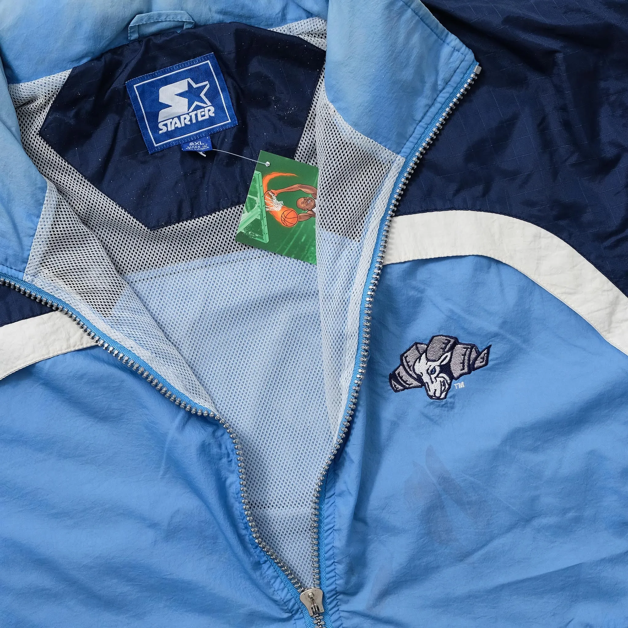 Vintage Starter North Carolina Tar Heels Track Jacket XXL