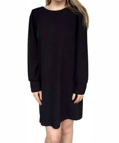 ​Carole Christian Pleated Dress With Long Sleeve